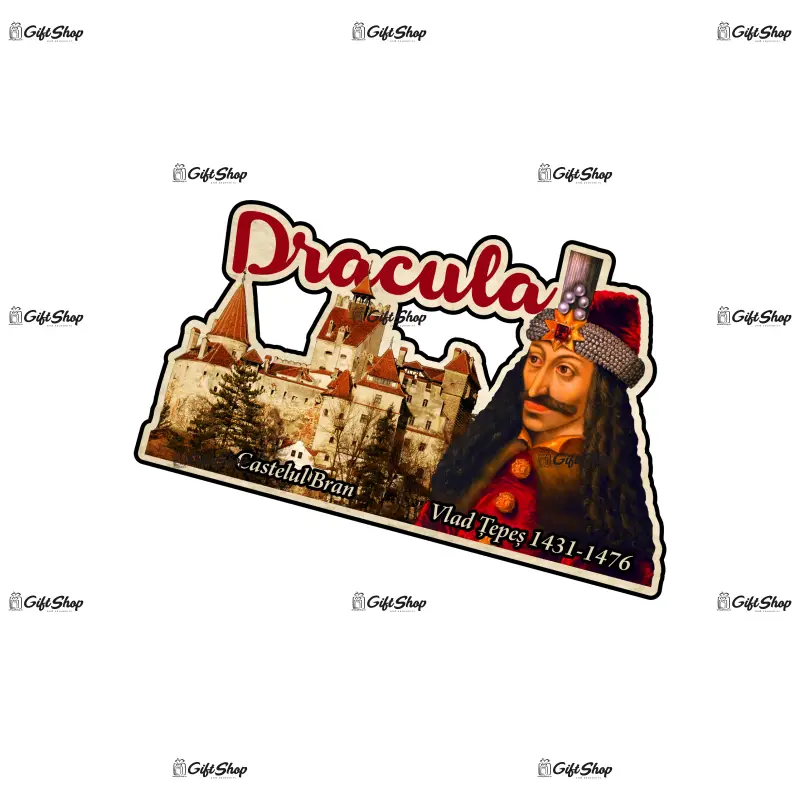 Castelul bran, vlad tepes, romania, magnet frigider mgs141